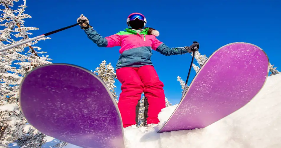 skier at powder mountain