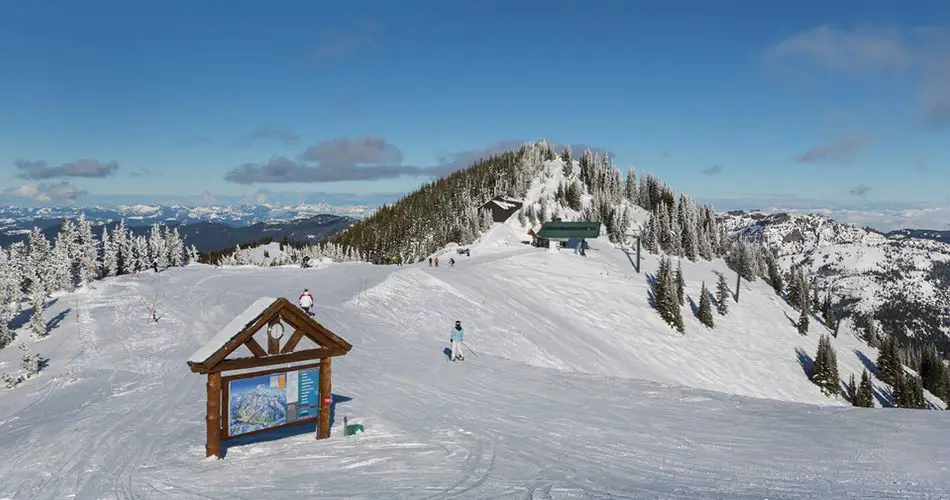 Crystal mountain peaks Washington.