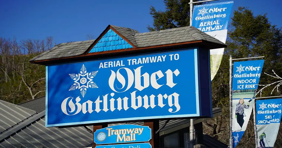 Sign to Ober Gatlinburg