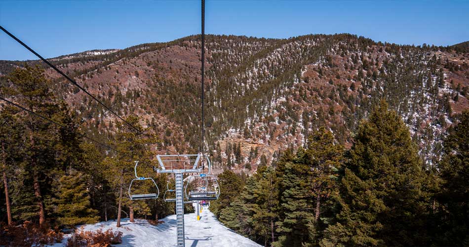 Chair lift at Skipapu ski resort.