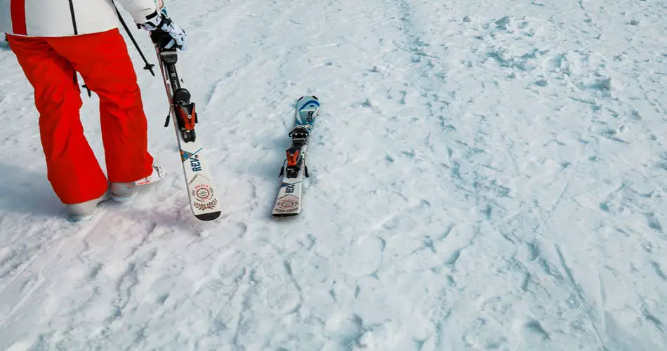 Skier at Cascade Mountain Wisconsin.