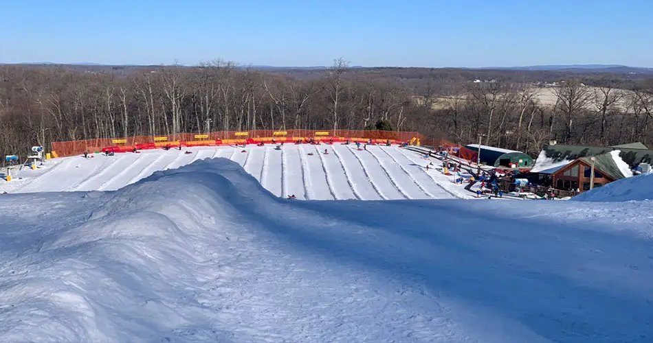 Snowtubing at Ski Liberty, Pennsylvania.