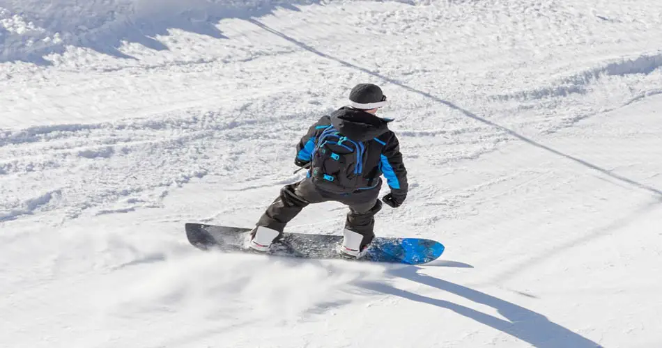 Snowboarding in North Dakota.