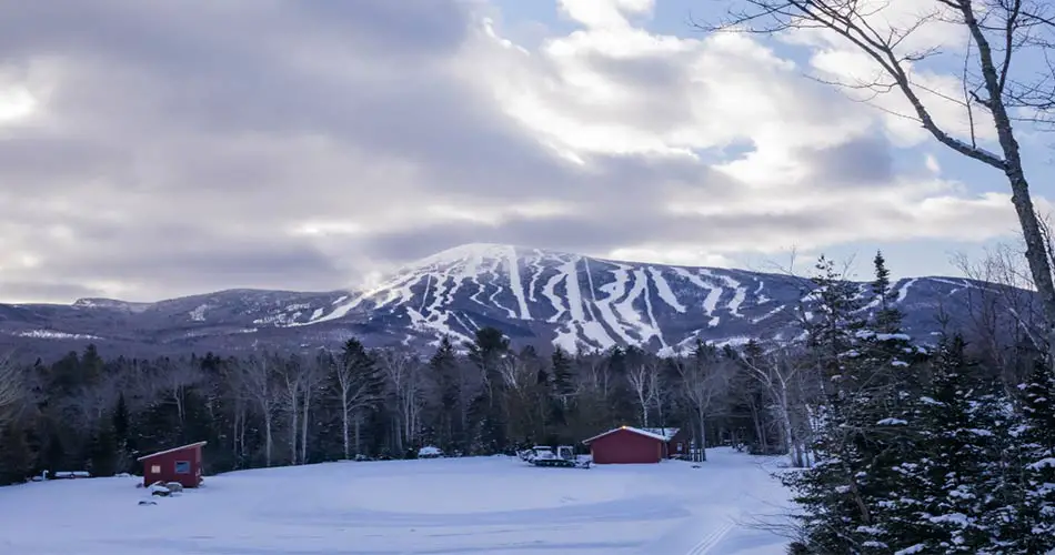 Ski trails at Sugarloaf, Maine.