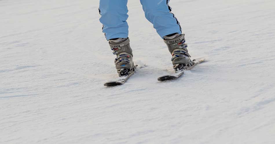 Skiing at King Pine in NH.