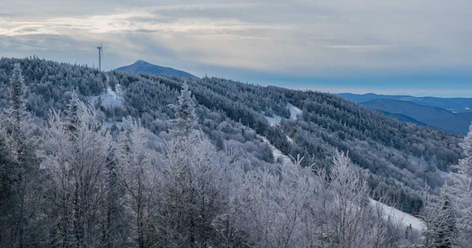 View of Nordic trails at Bolton Valley Resort.