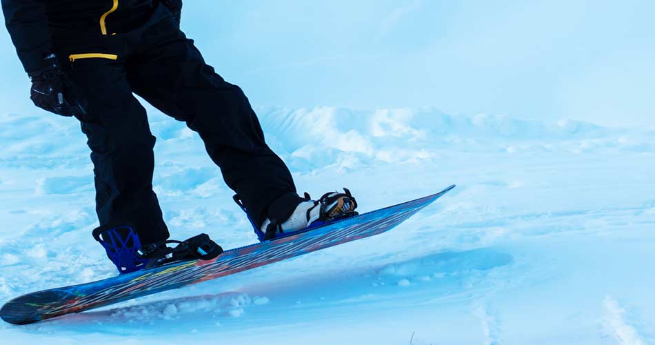 Snowboarder at Devils head ski area