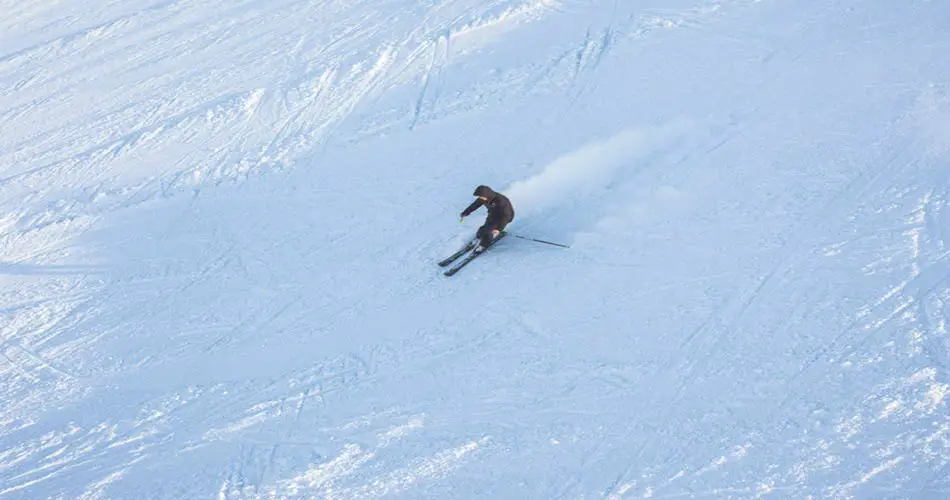 Skier at Whitefish ski resort.