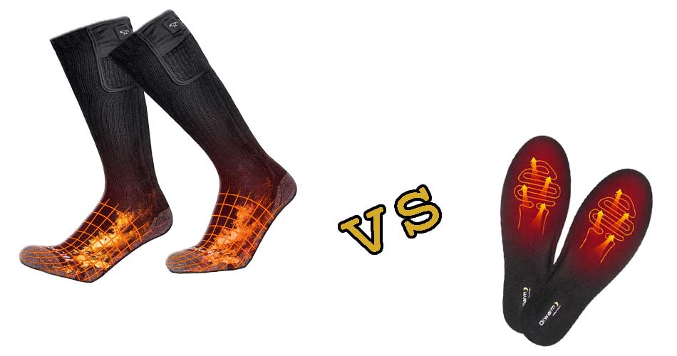 Heated socks vs heated insoles