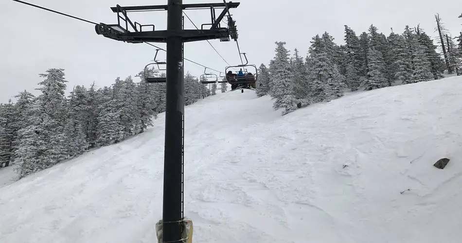 Chairlifts at the Snowbowl in Arizona.