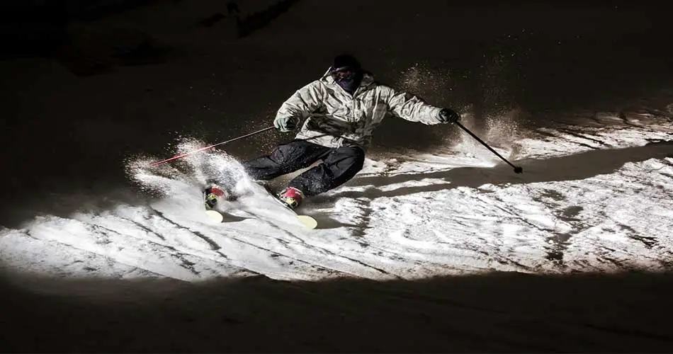 Night skiing at Pine Knob Ski Resort