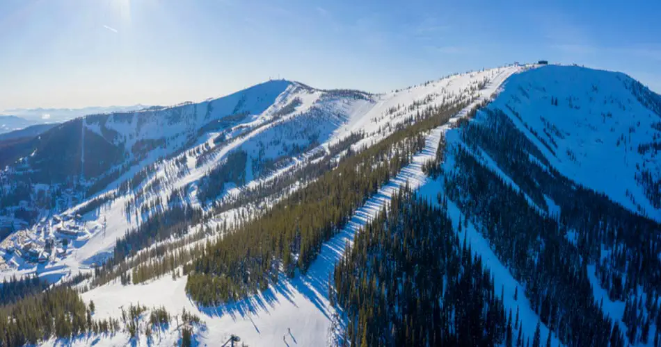 View of Schweitzer mountain resort