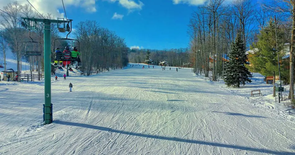 Boyne ski resort chairlift.