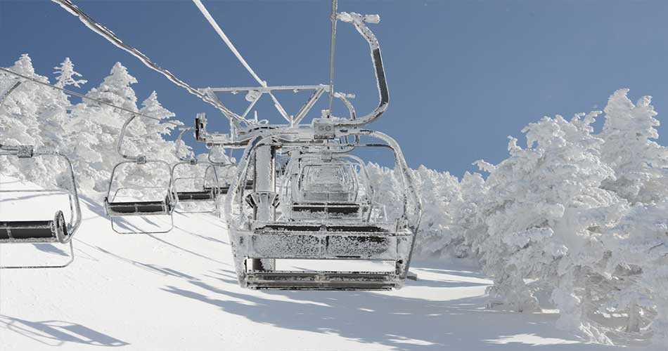 Chairlifts at Buttermilk ski resorts.