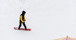 Snowboarding at Ski Roundtop, PA.