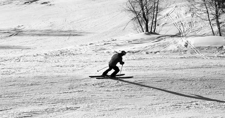 Skier at Ski Roundtop.