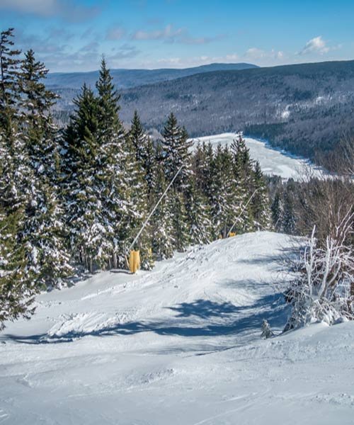 Slopes at Snowshoe ski resort