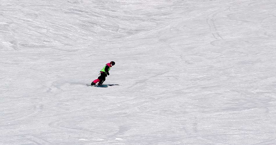 Shredding trails at BigRock Ski Area