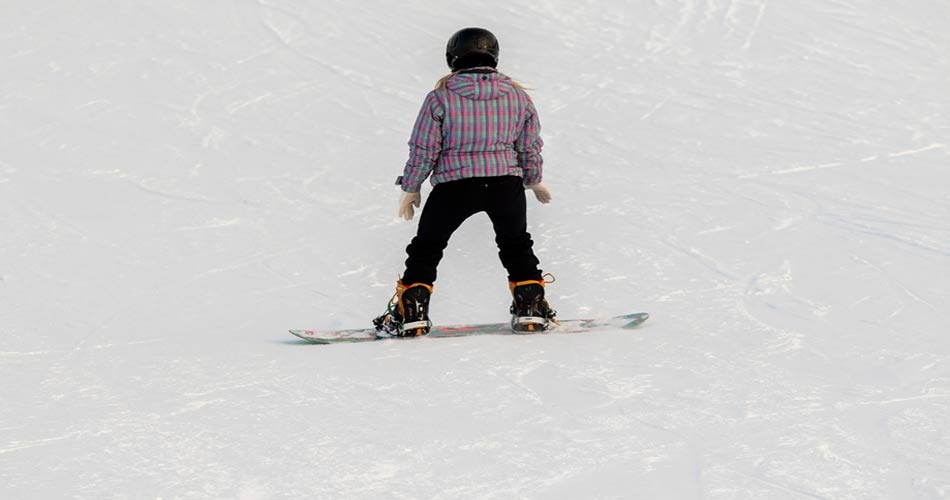 Snowboarding on Hidden Valley Ski Resort trails.