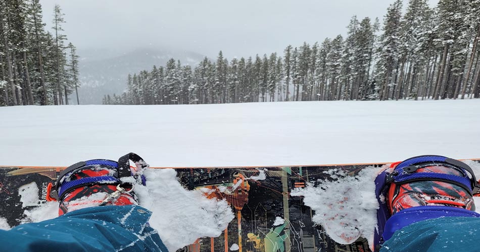 Snowboarder at 49 North Mountain Resort