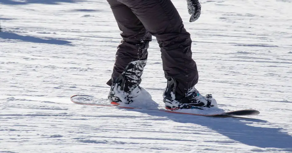 Snowboarder at Campgaw Ski Resort