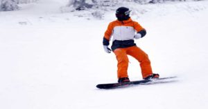 Snowboarding at Gunstock Mountain Resort in NH.