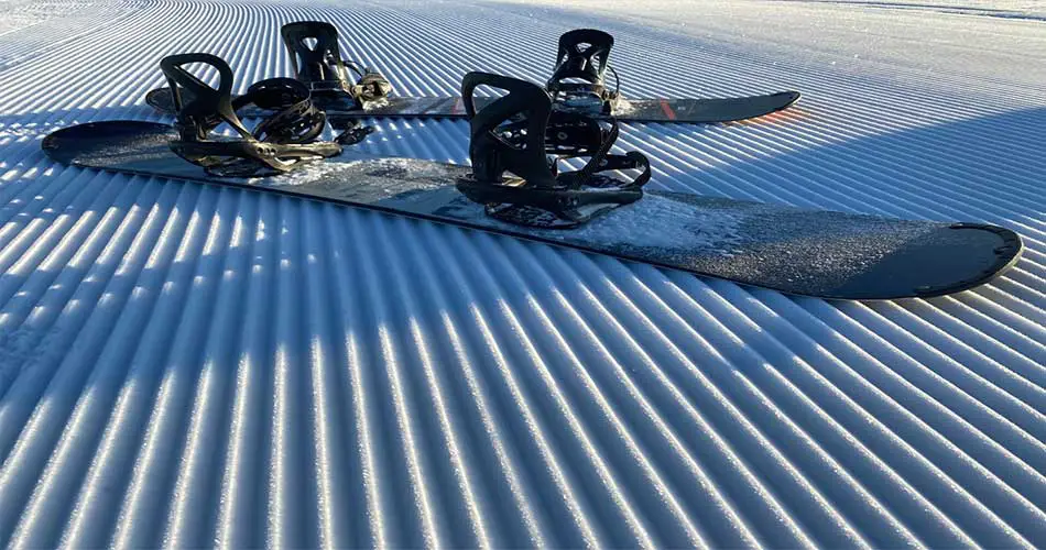 Snowboards at Mount Peter in NY.