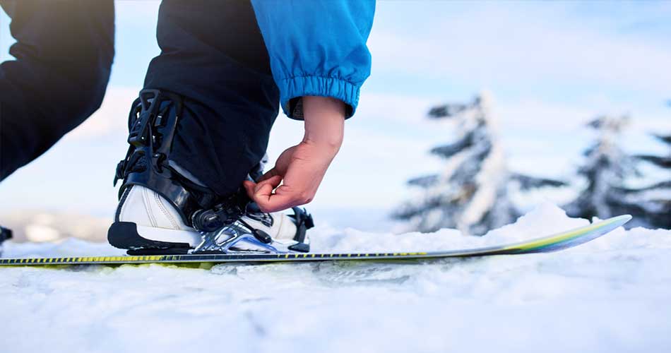 Strap in snowboard binding.