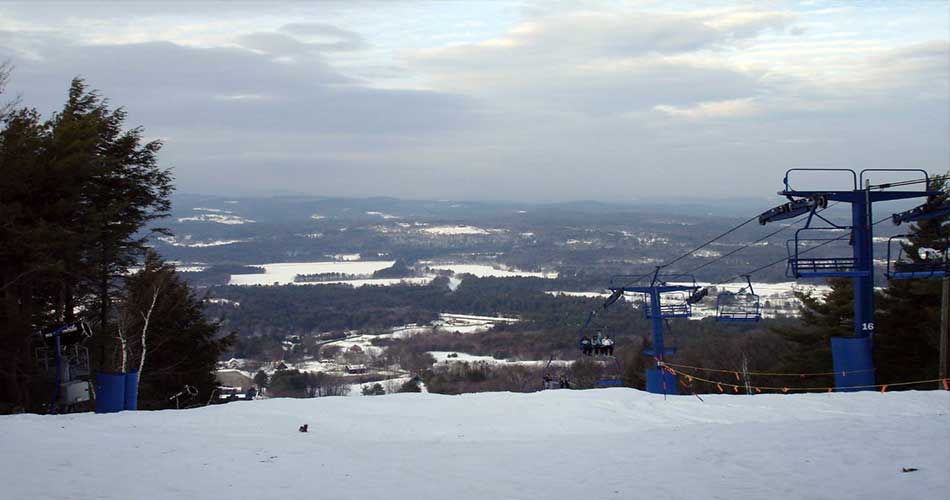 Summit of Pat's Peak Ski Area in NH.