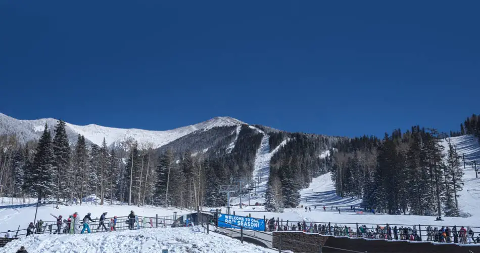 Arizona Snowbowl ski trails.