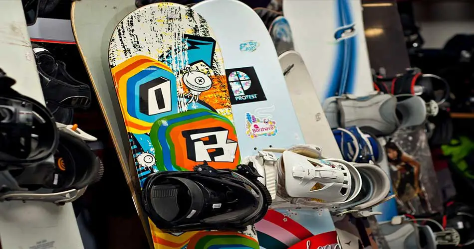 Ski Shop With Snowboards 