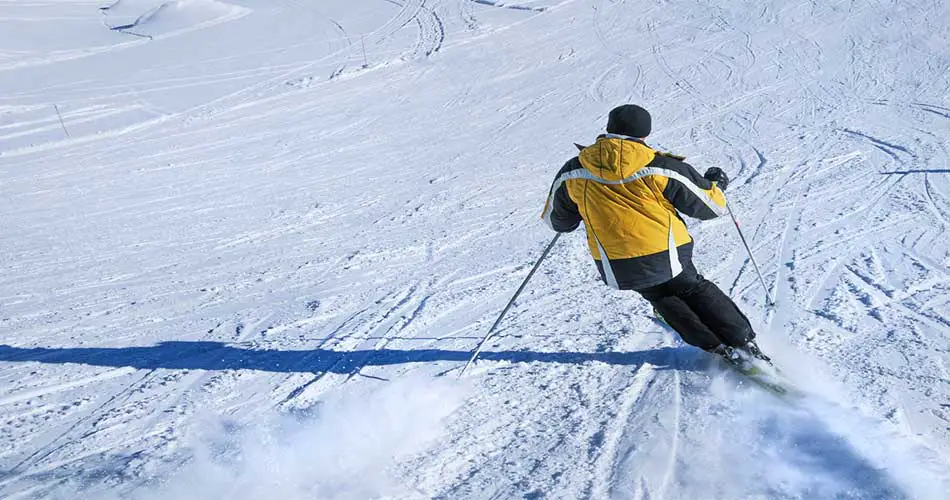 Skier at Ski Brule