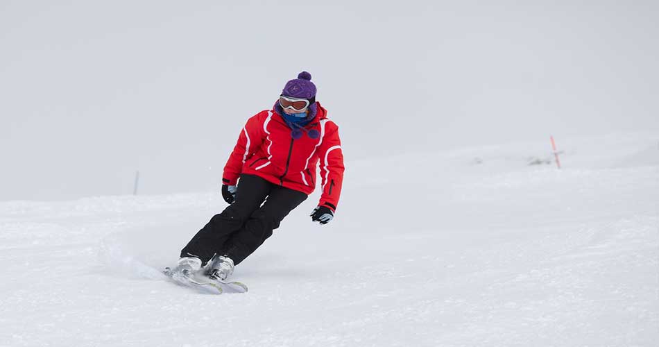 Skier at West Mountain in NY.
