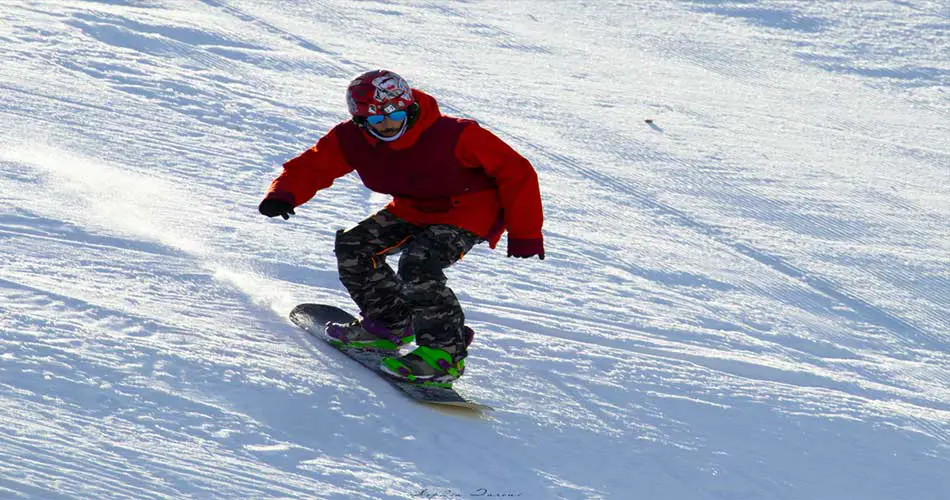Snowboarding at Butternut
