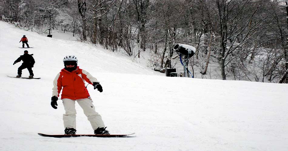 Snowboarder at Mount Snow.