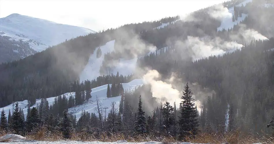 Snow blowing at Copper Mountain