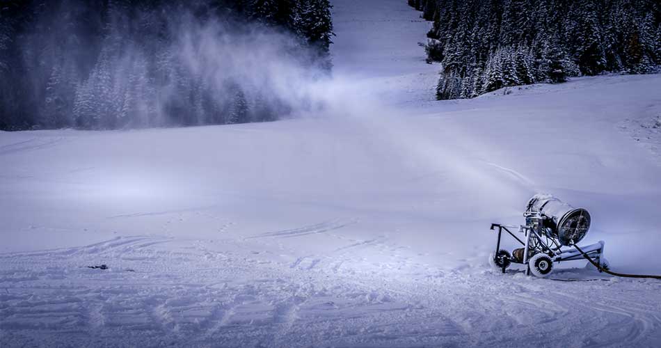 Snowmaking at Greek Peak.