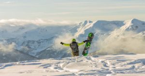 Snowboarding the Chugach mountains