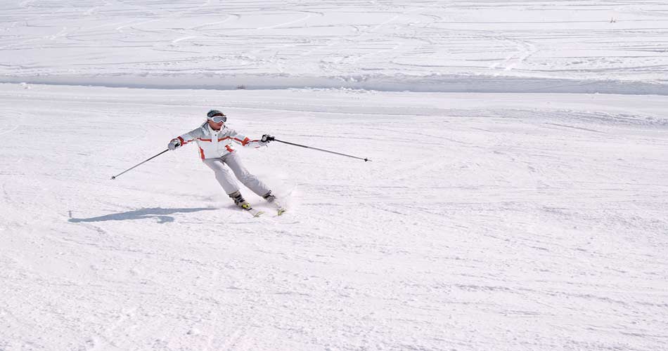 Skiing at ski land Alaska