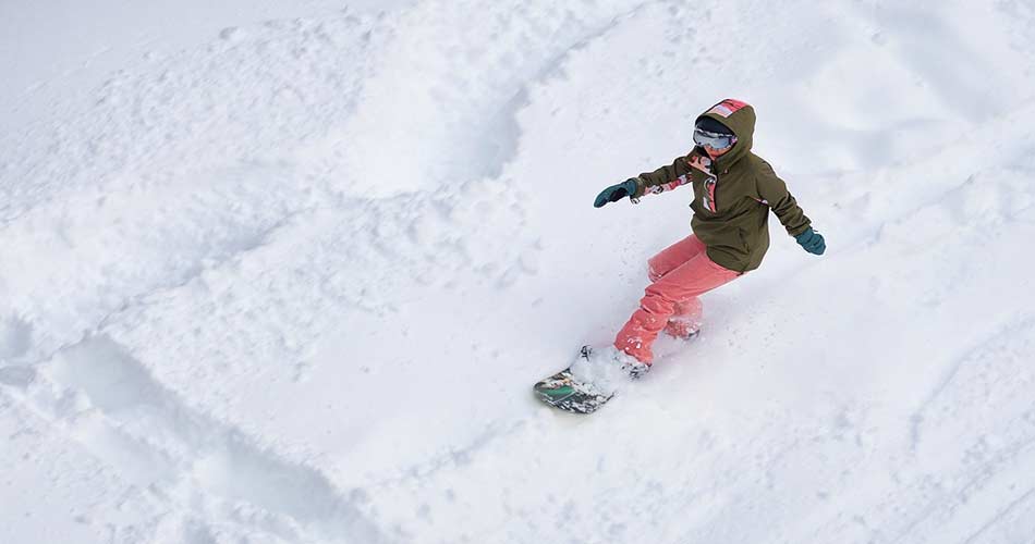 Snowboarder at Arctic Valley Ski Area