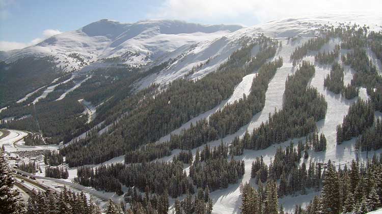 Winter trails at Loveland Ski Resort