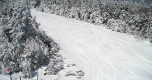 empty okemo ski trails