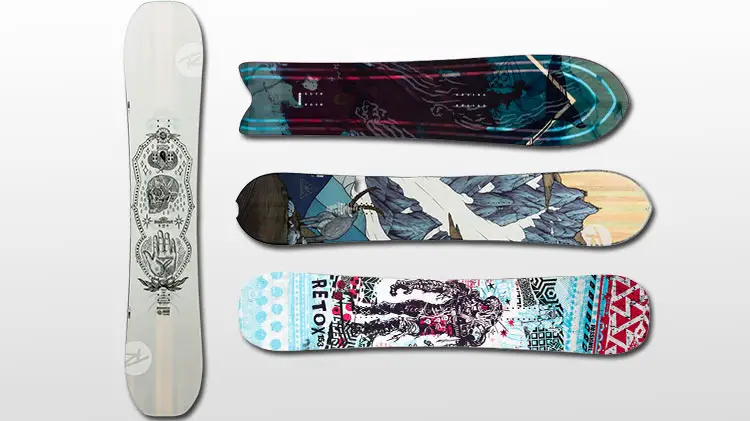 Rossignol snowboards for men.