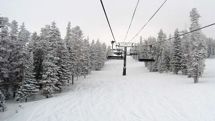 Ski lifts at Winter Park.
