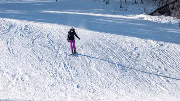 Skier at Swain in NY.