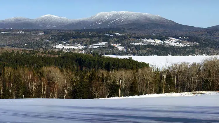 A view of Saddleback Mountain