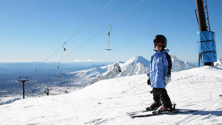 Child near the T-Bar lift.