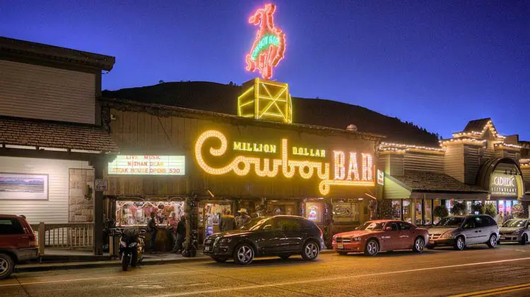 Million Dollar Cowboy bar in Jackson Hole Wyoming