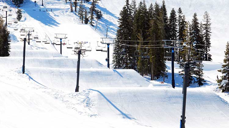 Ski Lifts at Soda Springs ski resort