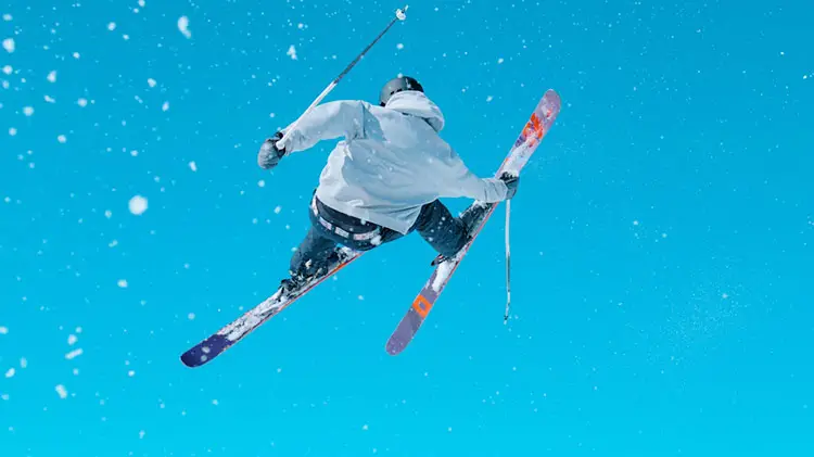 skier jump backflip